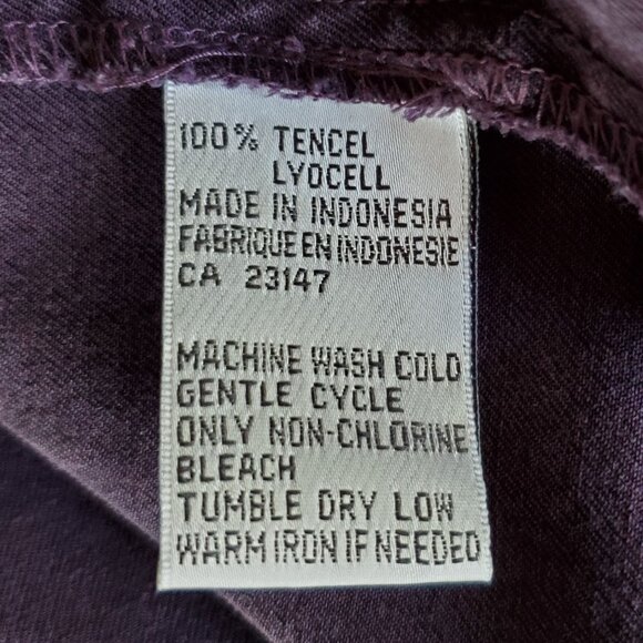 Talbots Y2K Women's XL Purple Jumper Dress Maxi Side Button Pocket Roomy Casual - Picture 11 of 12